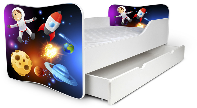 Space Bed With Long Drawer